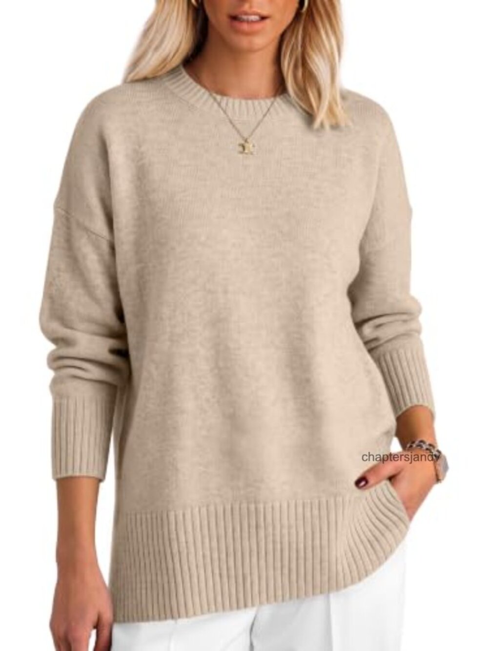Oversized Batwing Sweater Pullover Loose Knit Fall Tunic